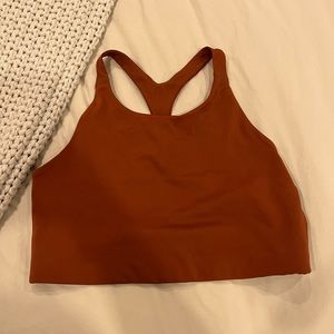Rust Girlfriend Longline Sports Bra